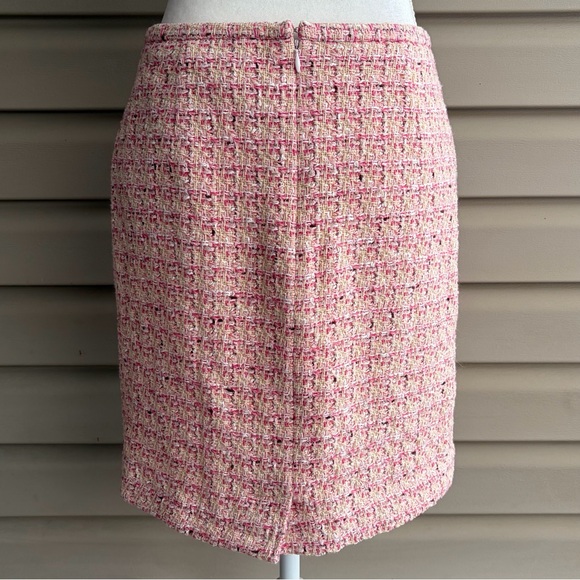 •Ann Taylor• Classic Pink Tweed Pencil Skirt – Size 10 - Picture 4 of 7